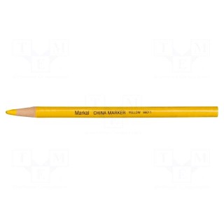 Marker: pencil | yellow | CHINA MARKER | Tip: cone