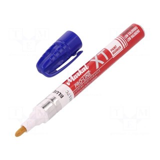 Marker: with liquid paint | blue | Markal Pro-Line XT | Tip: round