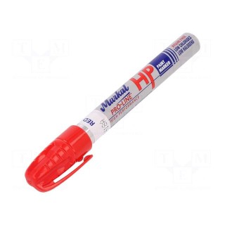 Marker: with liquid paint | red | Pro-Line HP | Tip: round | -46÷66°C