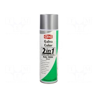 Paint | silver | RAL: 9006 | spray | GALVACOLOR | 500ml | 1.08g/cm3