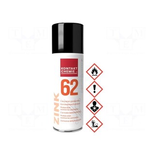 Protective coating | grey | zinc | 200ml | ZINK62 | 980mg/cm3@20°C