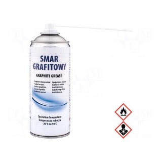 Grease | spray | can | SMAR GRAFITOWY | 400ml | -20÷50°C