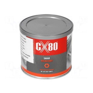 High-temperature lubricant; paste; Ingredients: copper; can; 500g