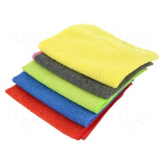 Cleaning cloth: cloth | microfiber | 5pcs | 300x300mm | cleaning | dry