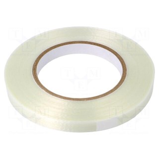 Tape: electrical insulating | W: 12mm | L: 50m | Thk: 0.085mm | acrylic