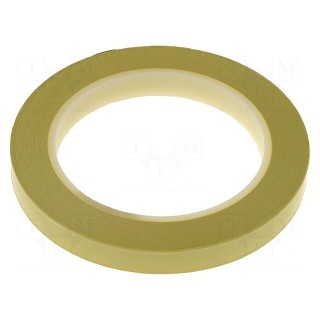 Tape: electrical insulating | W: 12mm | L: 66m | Thk: 0.058mm | yellow