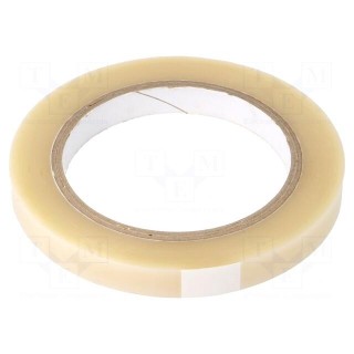 Tape: electrical insulating | W: 12mm | L: 66m | Thk: 60um | acrylic