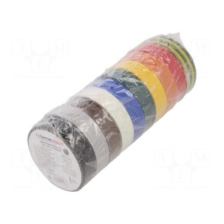 Tape: electrical insulating | W: 15mm | L: 10m | Thk: 150um | PVC film