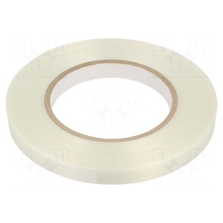 Tape: electrical insulating | W: 15mm | L: 50m | Thk: 0.085mm | acrylic