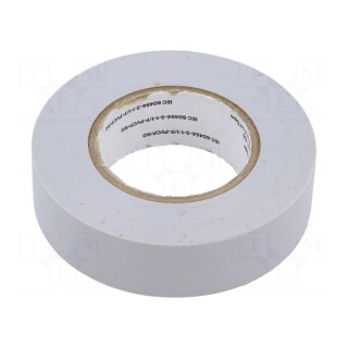 Tape: electrical insulating | W: 19mm | L: 20m | Thk: 0.127mm | grey