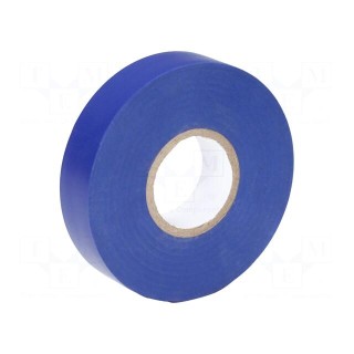Tape: electrical insulating | W: 19mm | L: 20m | Thk: 0.13mm | blue | 160%
