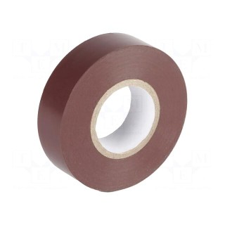Tape: electrical insulating | W: 19mm | L: 20m | Thk: 0.13mm | brown