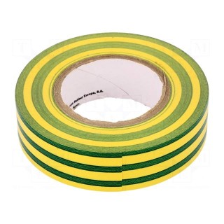 Tape: electrical insulating | W: 19mm | L: 20m | Thk: 0.13mm | rubber