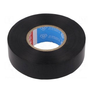 Electrically insulated tape | PVC | W: 19mm | L: 20m | black