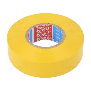 Electrically insulated tape | PVC | W: 19mm | L: 20m | yellow