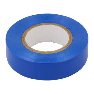 Tape: electrical insulating | W: 19mm | L: 20m | Thk: 130um | blue | 200%