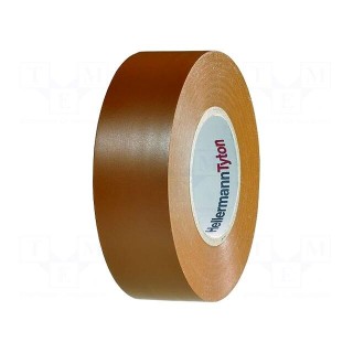 Tape: electrical insulating | W: 19mm | L: 20m | Thk: 150um | brown | 220%