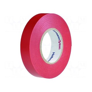 Tape: electrical insulating | W: 19mm | L: 20m | Thk: 150um | red | 220%