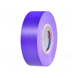 Tape: electrical insulating | W: 19mm | L: 20m | Thk: 0.15mm | violet