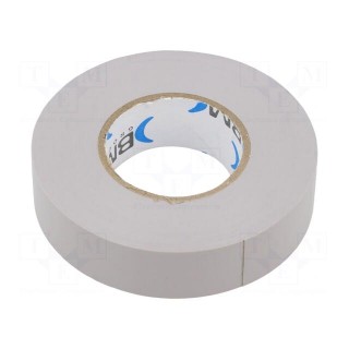 Tape: electrical insulating | W: 19mm | L: 25m | Thk: 0.15mm | grey | 200%