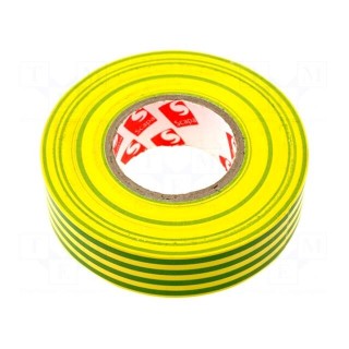 Tape: electrical insulating | W: 19mm | L: 25m | Thk: 130um | rubber