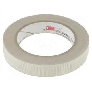 Tape: electrical insulating | W: 19mm | L: 33m | Thk: 0.177mm | white