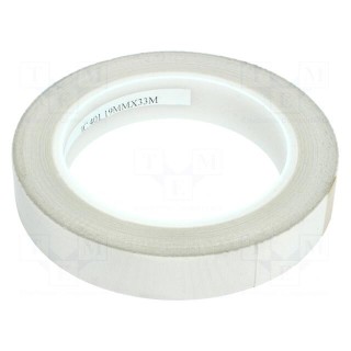 Tape: electrical insulating | W: 19mm | L: 33m | Thk: 0.18mm | white