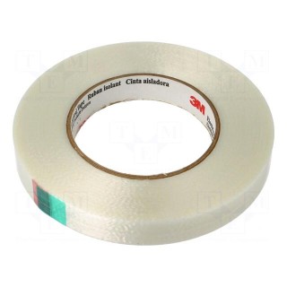 Tape: electrical insulating | W: 19mm | L: 55m | Thk: 0.165mm | acrylic