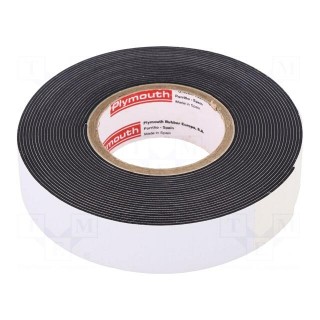 Tape: electrical insulating | W: 19mm | L: 9.1m | Thk: 0.8mm | black