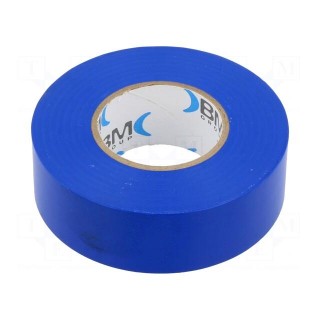 Tape: electrical insulating | W: 25mm | L: 25m | Thk: 0.15mm | blue | 200%