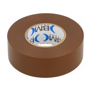 Tape: electrical insulating | W: 25mm | L: 25m | Thk: 0.15mm | brown