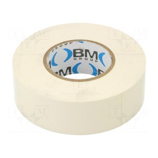 Tape: electrical insulating | W: 25mm | L: 25m | Thk: 0.15mm | white