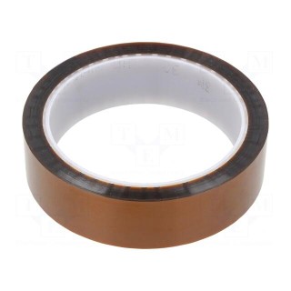 Tape: electrical insulating | W: 25mm | L: 33m | Thk: 76um | silicone