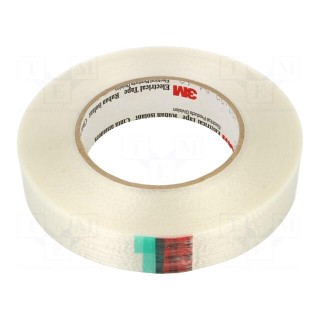 Tape: electrical insulating | W: 25mm | L: 55m | Thk: 0.165mm | acrylic