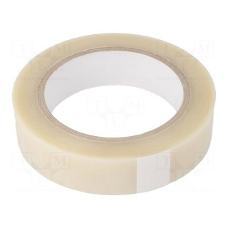 Tape: electrical insulating | W: 25mm | L: 66m | Thk: 0.06mm | acrylic