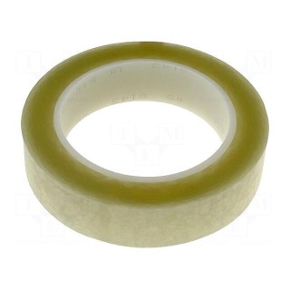 Tape: electrical insulating | W: 25mm | L: 66m | Thk: 0.063mm | acrylic