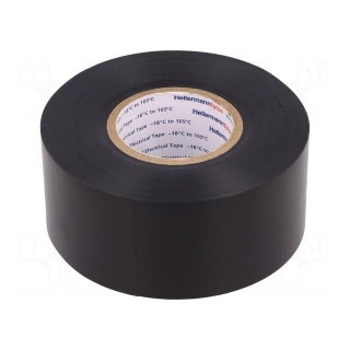 Tape: electrical insulating | W: 38mm | L: 20000mm | Thk: 0.21mm | black