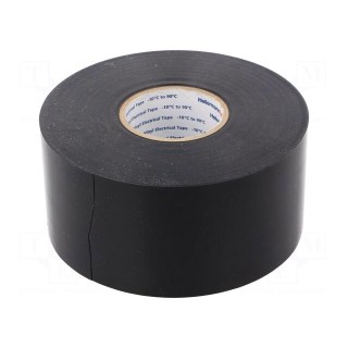 Tape: electrical insulating | W: 50mm | L: 30m | Thk: 0.25mm | black