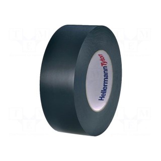 Tape: electrical insulating | W: 50mm | L: 33m | Thk: 0.18mm | black