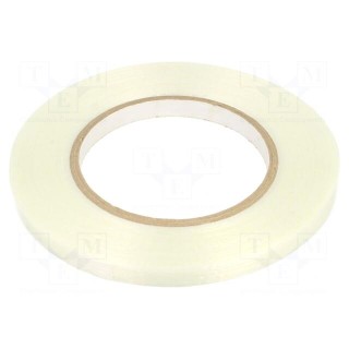Tape: electrical insulating | W: 9mm | L: 50m | Thk: 0.085mm | acrylic