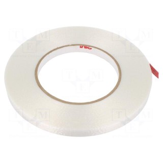 Tape: electrical insulating | W: 9mm | L: 55m | Thk: 0.165mm | acrylic