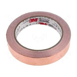 Tape: electrically conductive | W: 19mm | L: 16.5m | Thk: 0.101mm