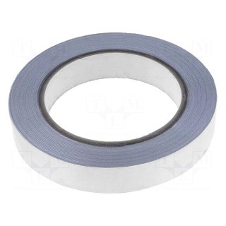 Tape: electrically conductive | W: 19mm | L: 33m | Thk: 0.088mm | 6%
