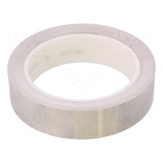 Tape: electrically conductive | W: 25mm | L: 16.5m | Thk: 0.066mm