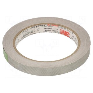 Tape: shielding | W: 12mm | L: 16.5m | Thk: 0.101mm | acrylic | copper
