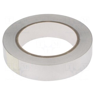 Tape: shielding | W: 25mm | L: 33m | Thk: 0.078mm | acrylic conductive