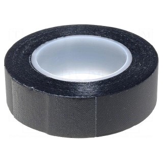 Tape: self-amalgamating | black | 19mm | L: 3m | Thk: 750um | -40÷90°C