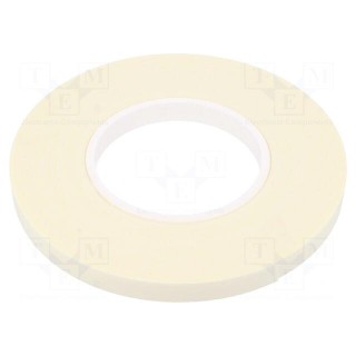 Tape: fixing | W: 12mm | L: 11m | Thk: 1mm | two-sided adhesive | white