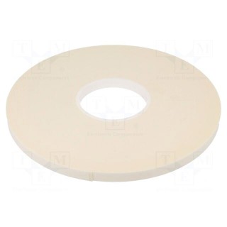 Tape: fixing | W: 12mm | L: 33m | Thk: 1mm | two-sided adhesive | white