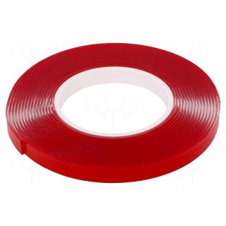 Tape: fixing | W: 12mm | L: 5.5m | Thk: 2mm | double-sided | acrylic | 8N/cm
